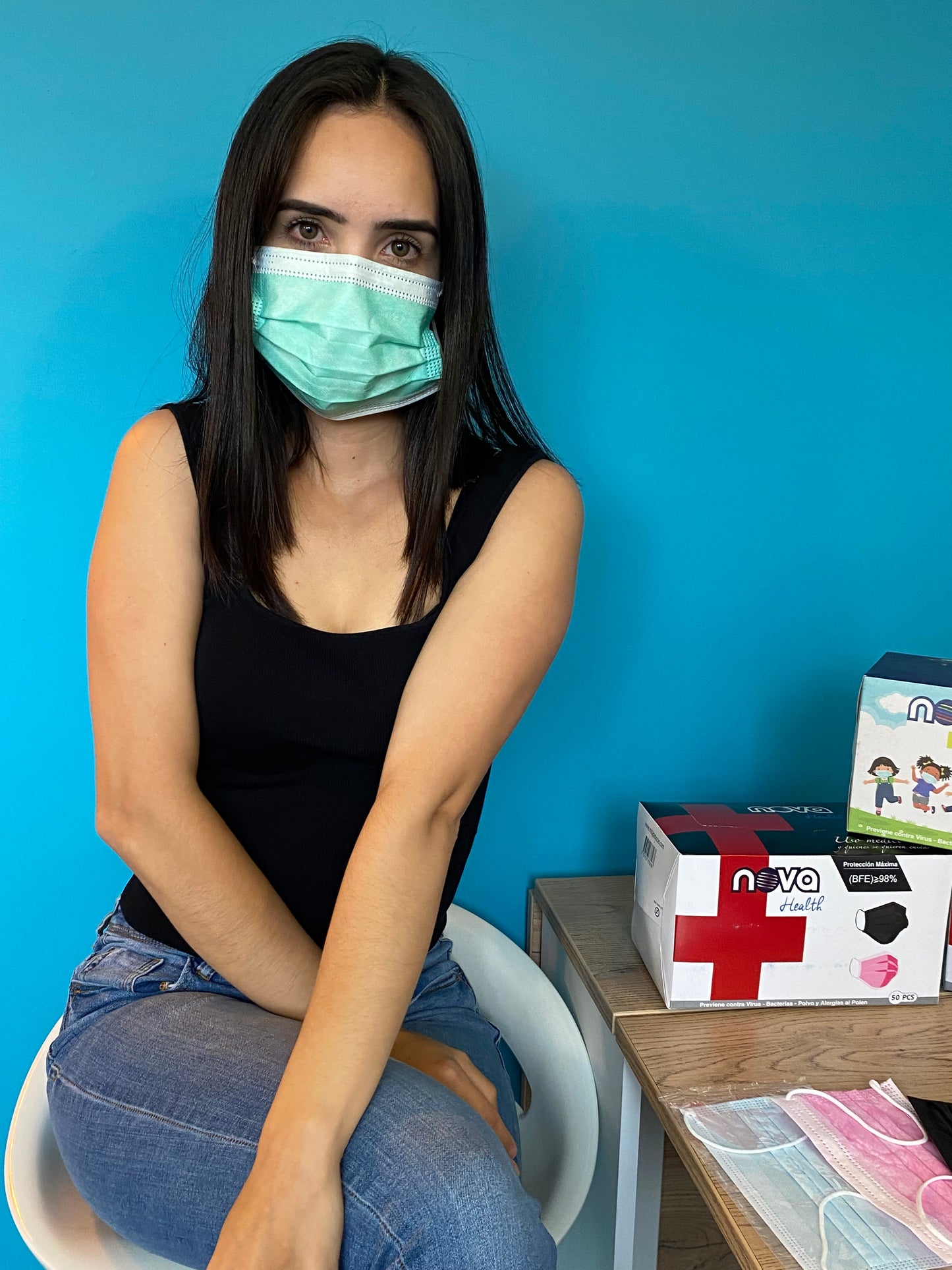 tapabocas caja x 50 unidades colores mixtos