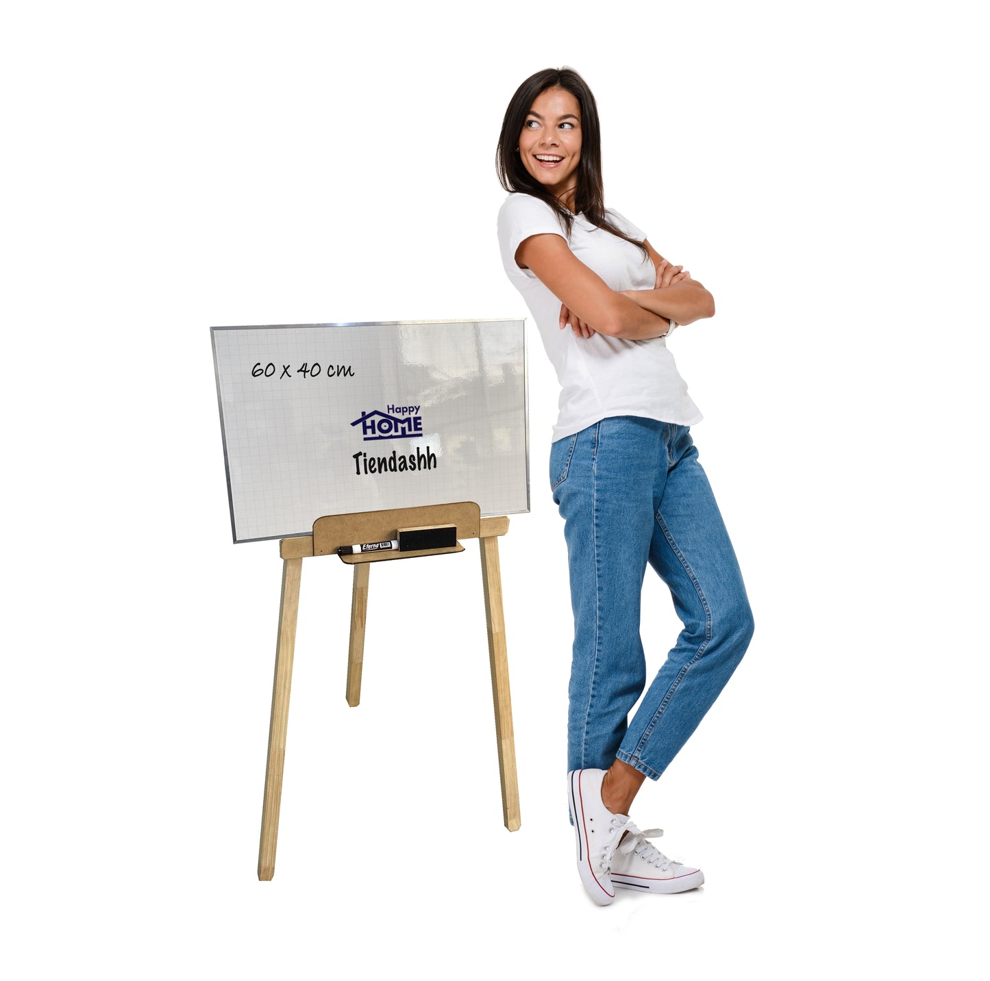 Caballete y tablero 60 x 40 cm