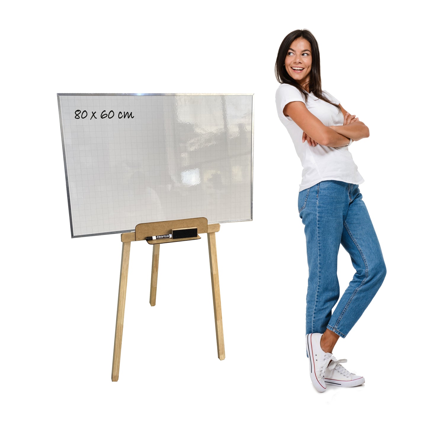 Caballete y tablero 80 x 60cm