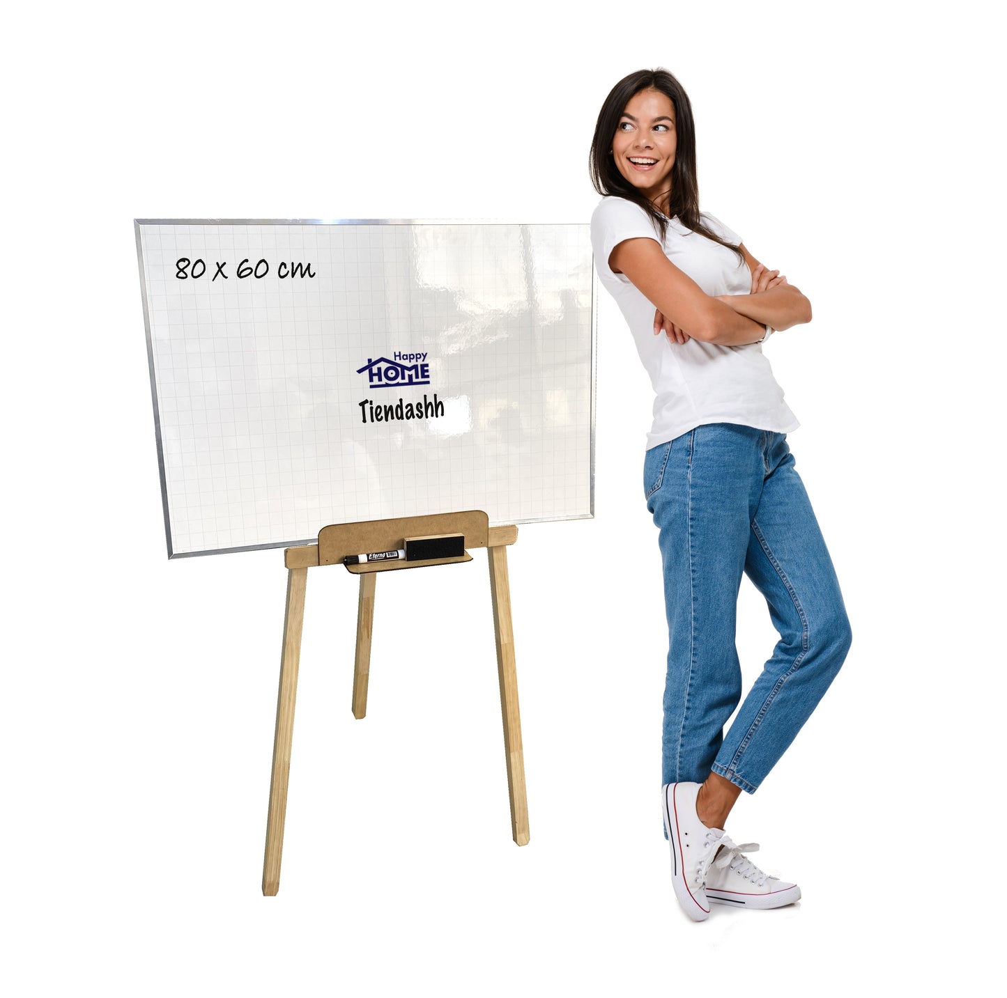 Caballete y tablero 80 x 60cm