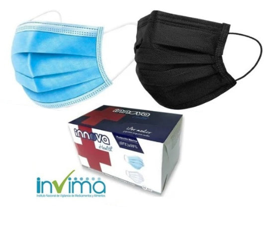 tapabocas caja x 50 unidades