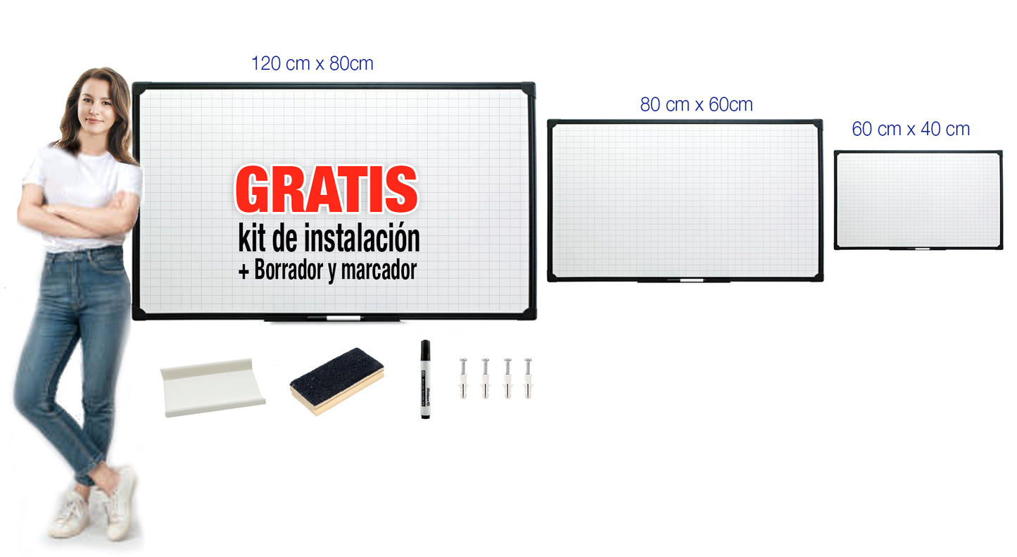 Tablero Borrable 120 x 80 cm